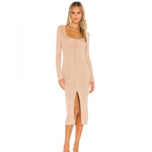Lovers & Friends Knit Button Down Dress